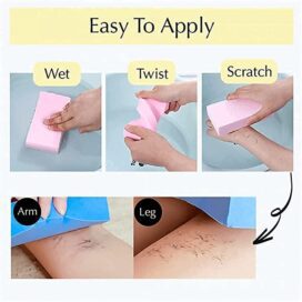 Ultra Soft Exfoliating Bath Sponge/ Asian/ Japanese Spa Cellulite Massager/ Dead Skin Remover Sponge For Body (Pack of 1) - Image 4