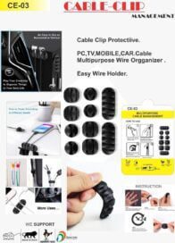 Wire Clips Cable Protector(Black) - Image 2