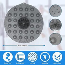Shower Foot Cleaner Scrubber Foot Brush Massager Pad Non Slip Suction Cup Exfoliating Dead Skin Foot Mat for Shower (Pack of 2) - Image 8