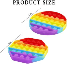 Push Pop Fidget Sensory Bubble Silicone Toy - Image 2