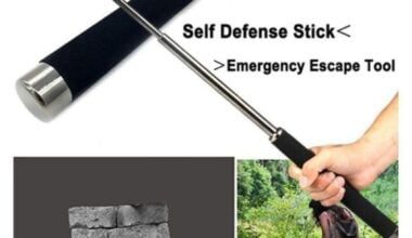 Self Defense Stick or Hand Pointer Extendable Telescopic Retractable Pointer