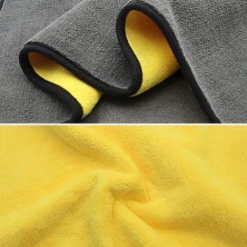 Microfibre Car Cloth (60x30 cm + 30x30 cm) ,Thick Plush Lint & Streak-Free Multipurpose Double-Sided Cloths Automotive Towels for Car Bike Cleaning Polishing Washing & Detailing (Pack of 2) - Image 3