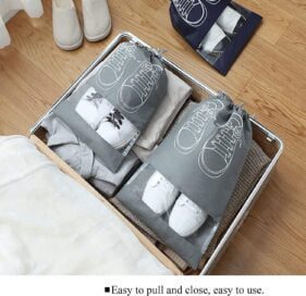 Shoe Bag - Transparent Window Portable Travel Dust-Proof Shoe Bags - Image 4