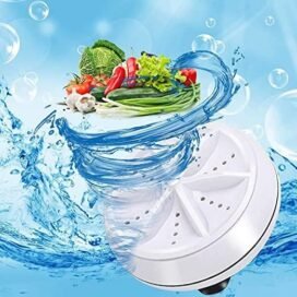 Portable Mini Washing Machine Ultrasonic Turbine Washer - Image 3