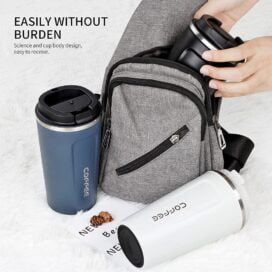 Stainless Steel Vacuum Insulated Coffee Mug - Image 4