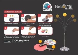 Table Tennis Training Device, Rebound Trainer For Kids - Image 3