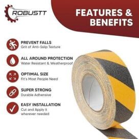Anti Skid/AntiSlip Fall Resistant Acrylic Adhesive Tape 5cm*5 mtr - Image 6