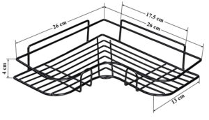 Corner Rack-Stainless Steel Self Adhesive Bathroom Shelf Corner Rack for Kitchen & Bathroom Shelves Bathroom - Image 3