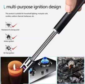 Electronic Long Matches For Candles Refillable Stove Grill Lighter Kitchen Gas Lighter Stick Camping BBQ Arc Lighter - Image 3
