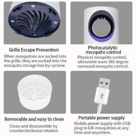 Eco Friendly Electronic Mosquito Killer Machine Lamp,Theory Screen Protector Mosquito Killer lamp for Home USB Powered Electronic+ (White) - Image 8