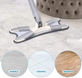 X-Type Microfiber Floor Cleaning Mop for Home – 360° Rotating Flat Mop, Wet & Dry Floor Cleaner for Tiles, Marble & Wooden Floors - Image 3