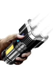 Torch - Usb Rechargeable Led Torch, 600 Lumens Flashlight - Image 2