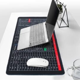 Extended Gaming Laptop Mouse Pad, Thick Non-Slip Rubber Base Desk Mat - Image 2