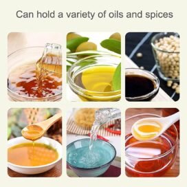 Spray Bottle-Food Grade Stainless Steel Glass Oil Spray Bottle Vinegar Bottle Oil Dispenser for Cooking, Salad, Kitchen (pack of 2) - Image 6