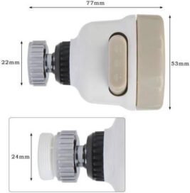 360 Degree Rotating Water-Saving Sprinkler, Faucet Aerator, 3-Step Adjustable Head Nozzle Splash-Proof Filter Extender Sprayer for Kitchen-Sink, Bathroom - Image 3