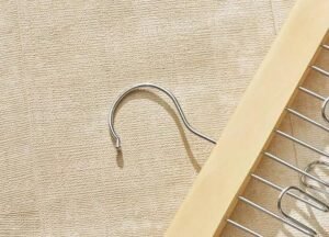 Multifunctional Wooden Hanger with Metal Hooks (Pack of 1) - Image 4