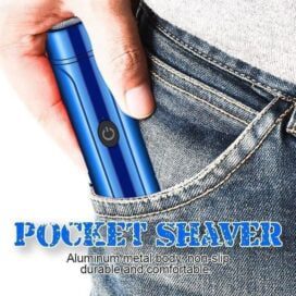 Mini Electric Shaver for Men Washable Small Portable Razor Rechargeable USB Car Charging Dry Wet Use Easy Carry - Image 4