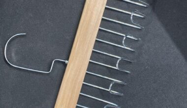Multifunctional Wooden Hanger with Metal Hooks (Pack of 1)