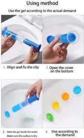 Toilet Freshener- Toilet Freshener and Cleaner Flower Gel - Image 8
