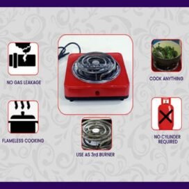 Flameless Electric Cooking Stove (Muticolor) - Image 5