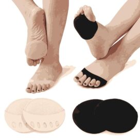 Invisible Fashion Women Ruffle Wave Girls Toe Pad Inserts Forefoot Pads Half Insoles Five Toes Socks - Image 3