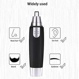 Nose Hair Trimmer Battery-Operated Ear and Nose Hair Trimmer Clipper Painless - Image 4