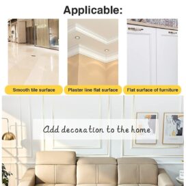 50 Meters Waterproof Gap Sealing Golden Decoration Tape for Home - Image 5