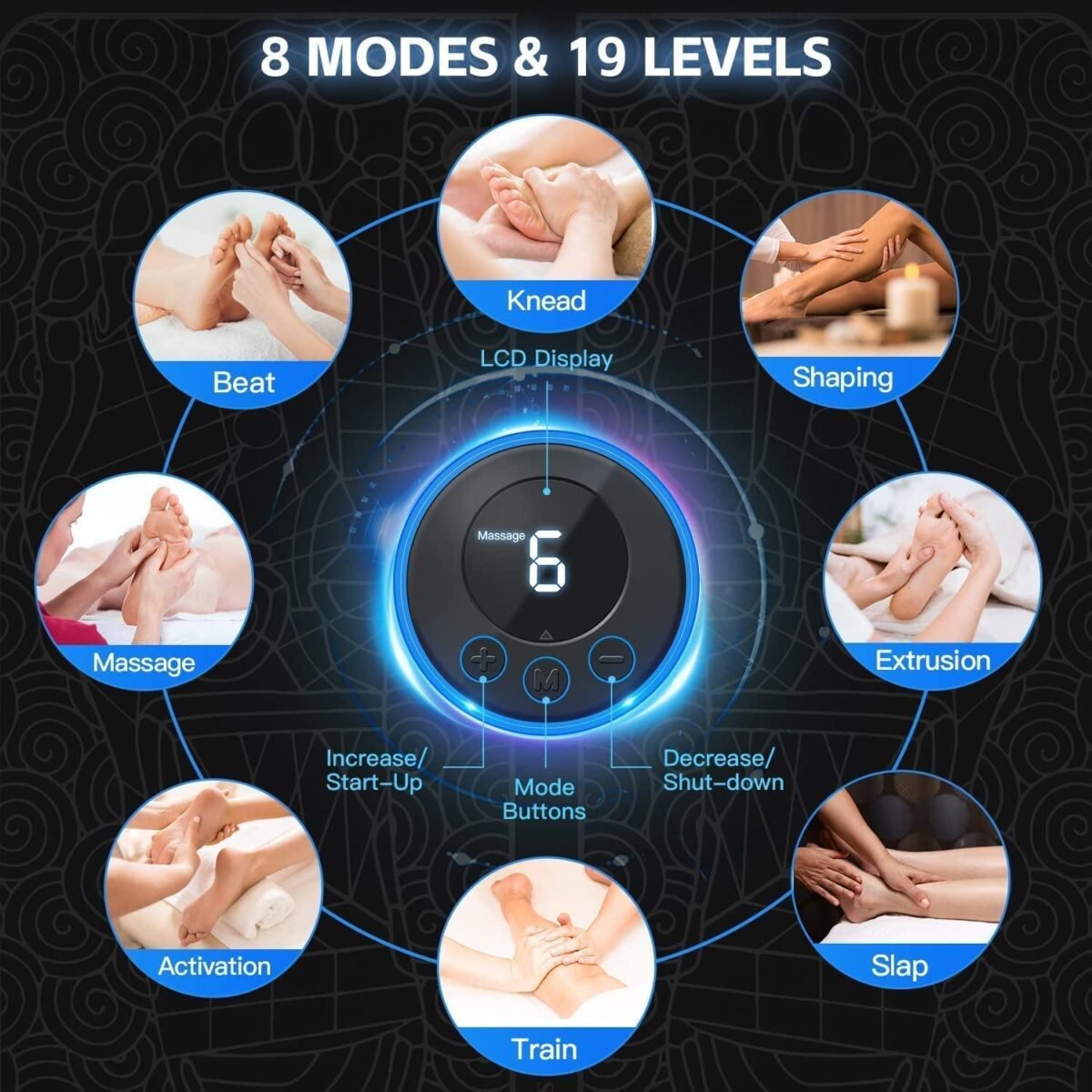 Vibrating Bubble Electric Ems Foot Massager Pad - Image 6