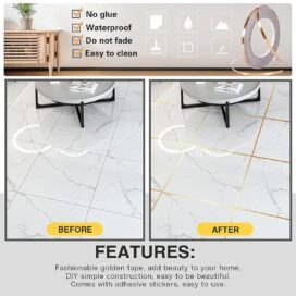 50 Meters Waterproof Gap Sealing Golden Decoration Tape for Home - Image 7