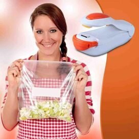 Smart Bag Sealer Heat Seal, Portable Mini Sealing Machine for Food Storage, Food Sealer Handheld for Vacuum Sealer Bags, Plastic Bags, Snack Bags, Chip Bags - Image 5