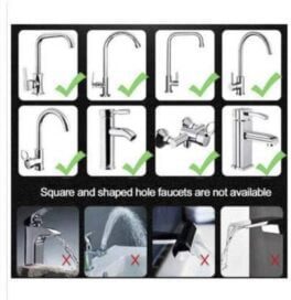 360 Degree Rotating Water-Saving Sprinkler, Faucet Aerator, 3-Step Adjustable Head Nozzle Splash-Proof Filter Extender Sprayer for Kitchen-Sink, Bathroom - Image 4