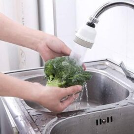 360 Degree Rotating Water-Saving Sprinkler, Faucet Aerator, 3-Step Adjustable Head Nozzle Splash-Proof Filter Extender Sprayer for Kitchen-Sink, Bathroom - Image 5