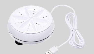 2In1 Mini Washing Machine Portable Rotating Ultrasonic Turbine Washer
