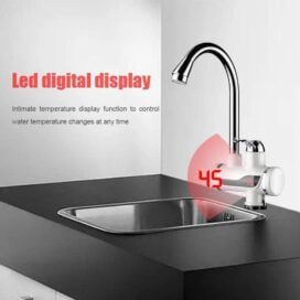Electric Water Heater And Tankless Fast Water Heating Tap Instant Hot Kitchen Faucet - Image 2