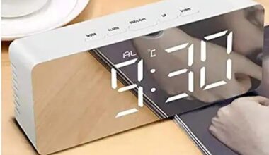 Digital Smart Back Light Table Mirror Alarm Clock