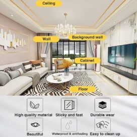 50 Meters Waterproof Gap Sealing Golden Decoration Tape for Home - Image 8