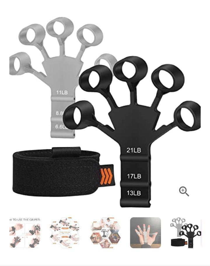 8137963346 FINGER EXERCISER HAND STRENGTHENER - Image 1