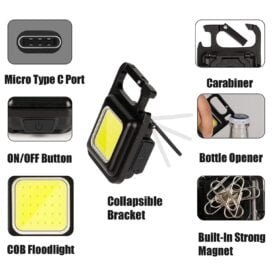 Small Flashlights Rechargeable Keychain - Image 3