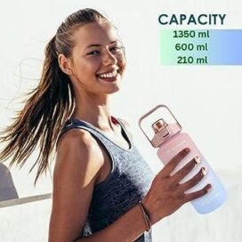 3 Pack Motivational Water Bottles Set - Image 3