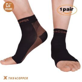 Copper Compression Recovery Foot Sleeves for Men & Women (1 Pair) - Image 2
