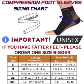 Copper Compression Recovery Foot Sleeves for Men & Women (1 Pair) - Image 5
