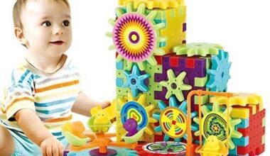 Battery Operated 81pcs Rotating Building Blocks with Gears for STEM Learning
