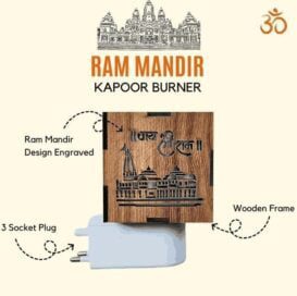 3-in-1 Ayodhya Ram Mandir Aroma Burner & Night lamp (Pack of 3) - Image 2