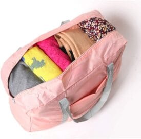 Foldable Travel Bag Tote Lightweight Waterproof Duffel Bag (Pack of 1) - Image 4