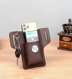 Men's PU Leather Phone Case with Belt Loop - Image 2
