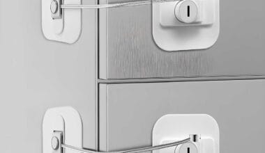 Refrigerator Locks Freezer Lock with Key for Child Safety