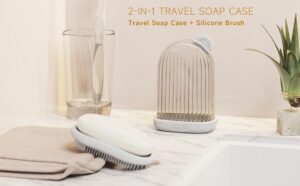 Waterproof 2-in-1 Soap Dish With Lid Soap Storage Box - Image 2