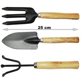 Gardening Tools kit Hand Cultivator, Small Trowel, Garden Fork (Set of 3) - Image 6