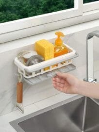 Retractable Sponge Storage Hanging Rack - Image 3