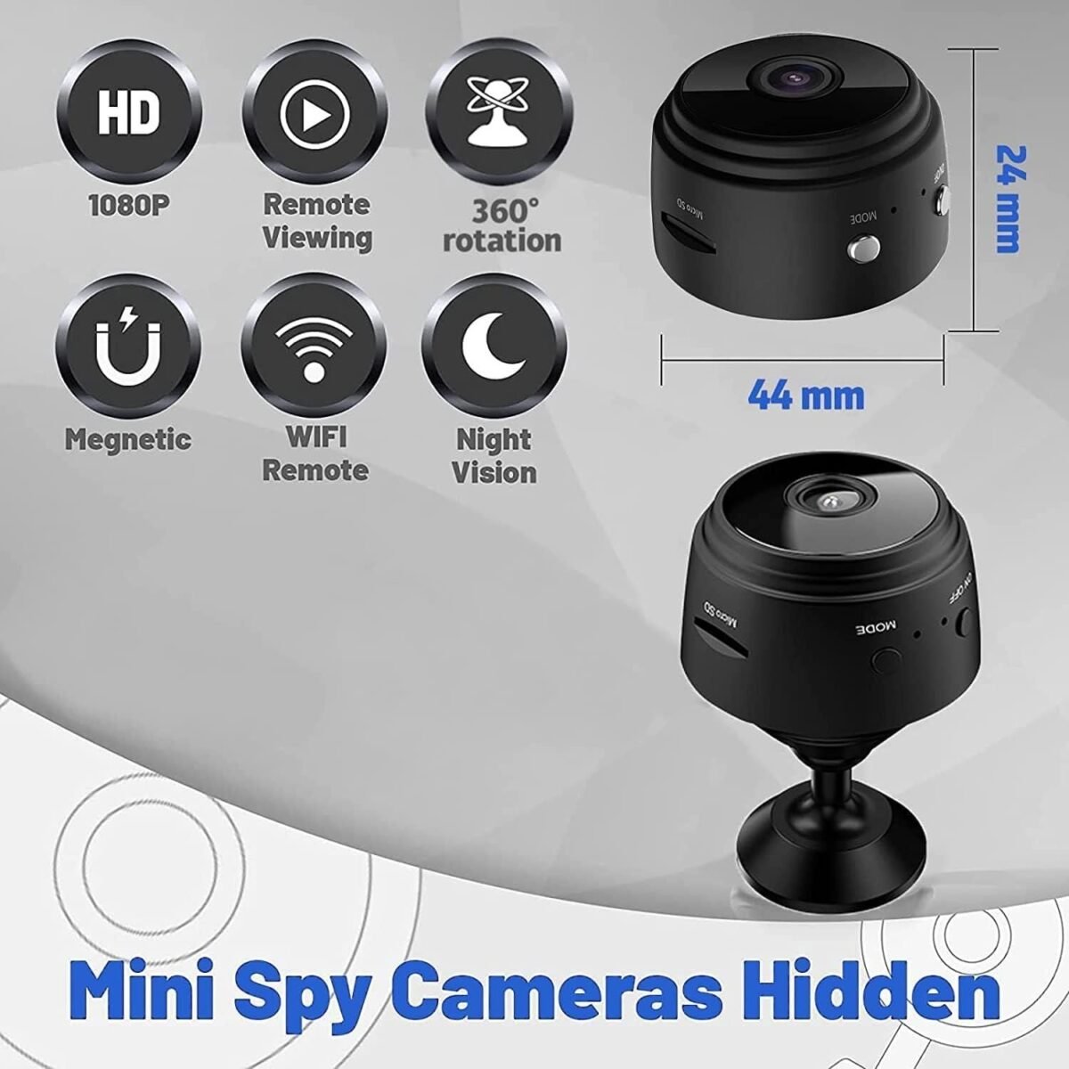 Mini Wireless WiFi ,Cameras with Indoor Video Recorder - Image 3